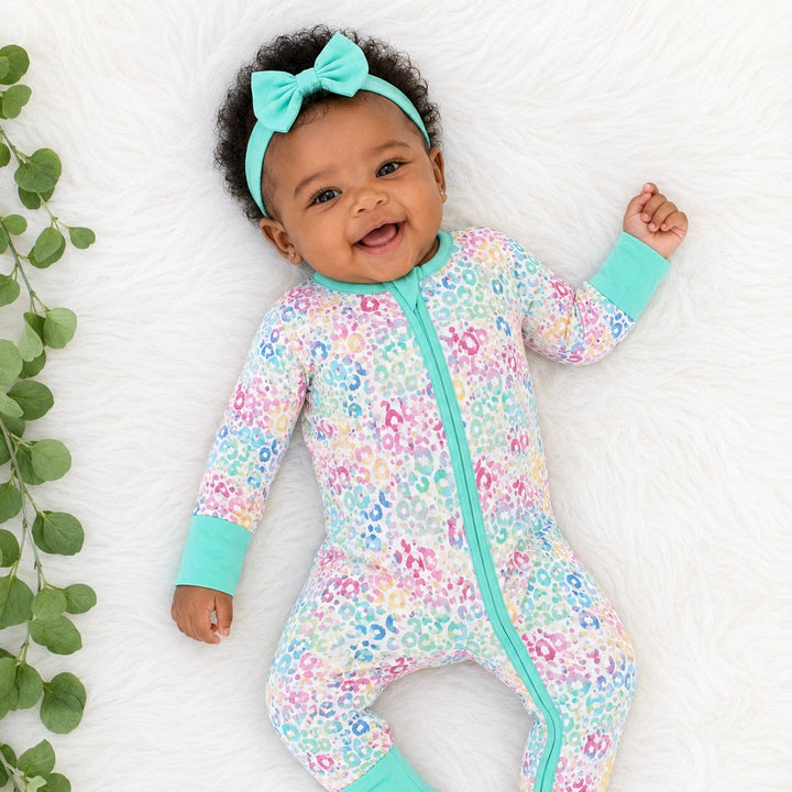 ColorPop Leopard Bamboo Zipper Sleeper
