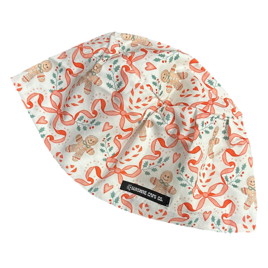 Gingerbread Bows- Euro Scrub Cap