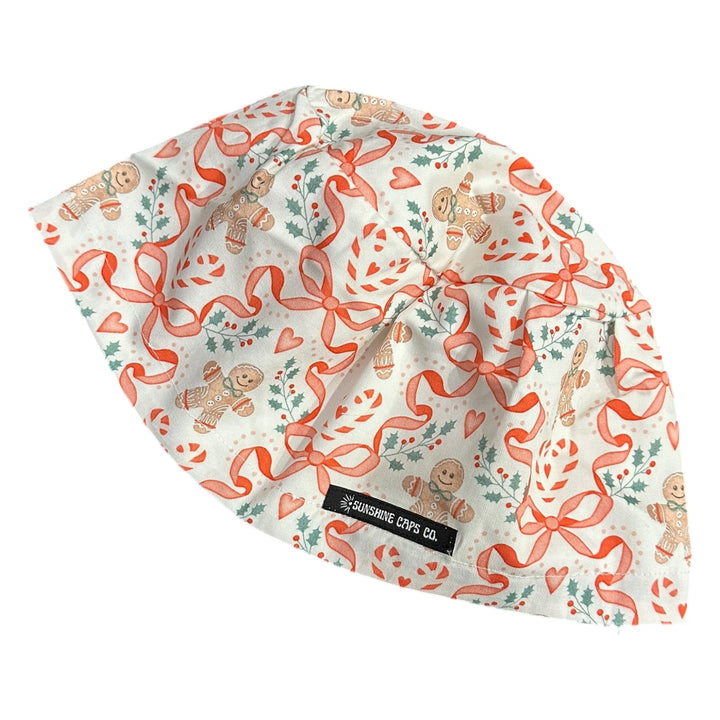 Gingerbread Bows- Euro Scrub Cap
