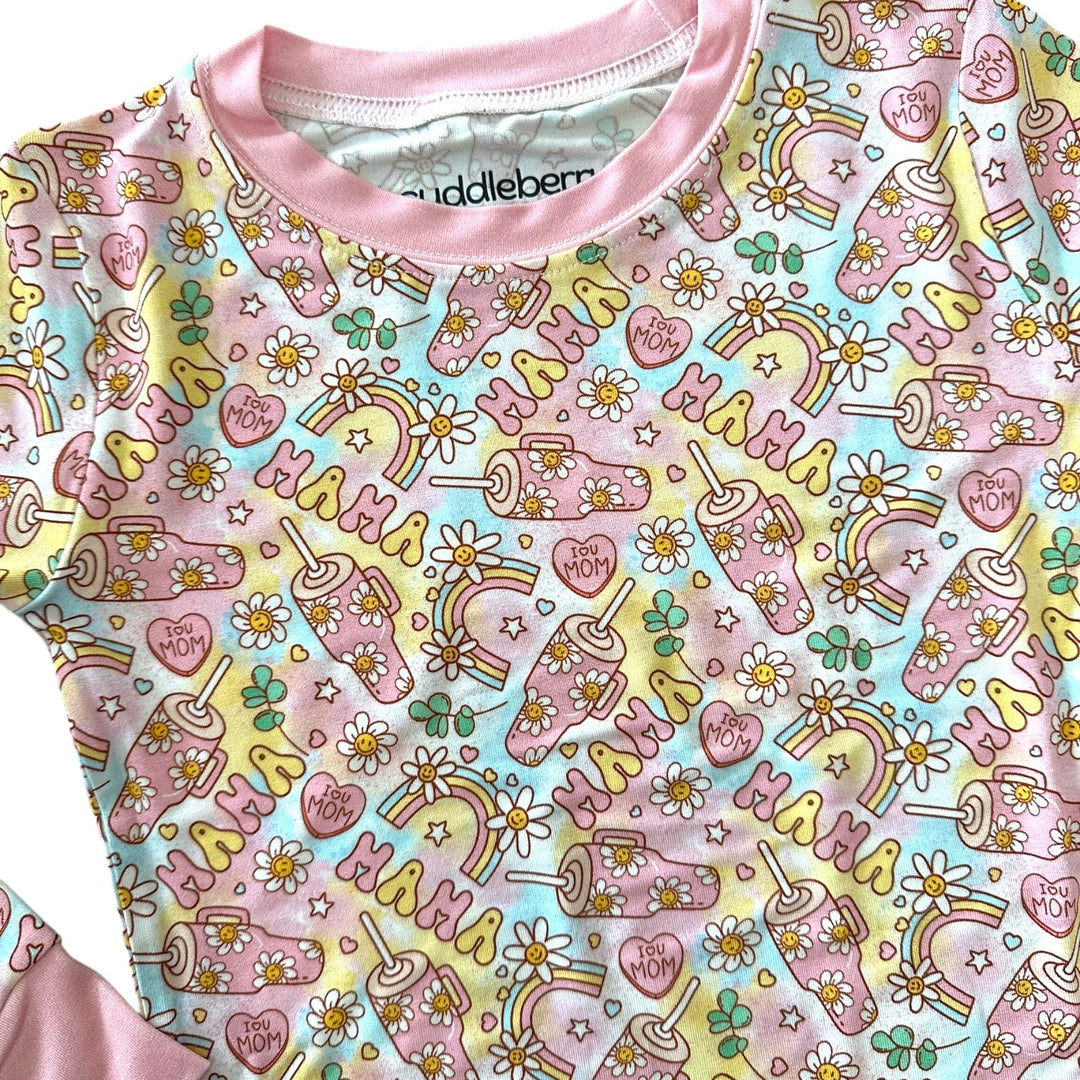 Mama Long Sleeve Two-Piece PJ's