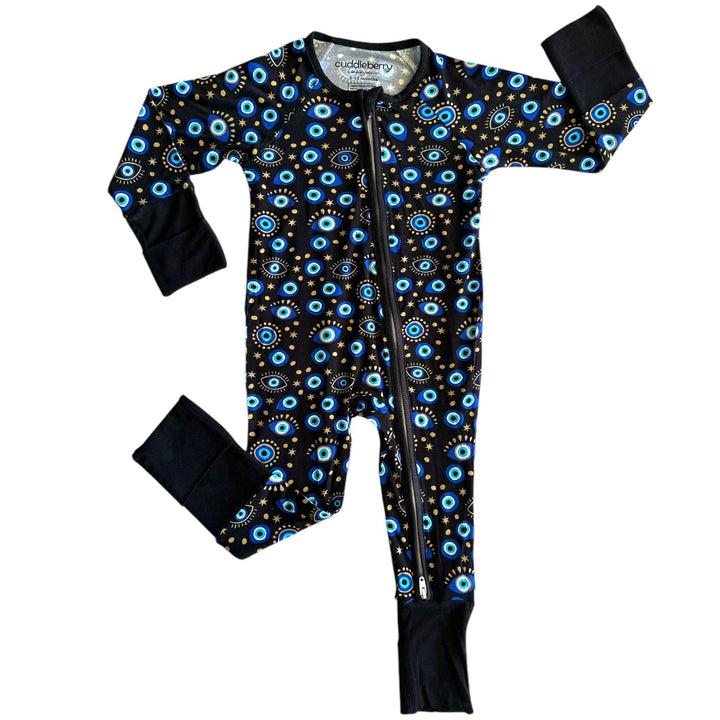 Evil Eye Black Zipper Sleeper