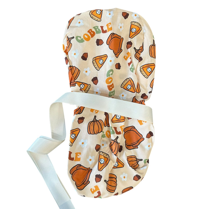 Thanksgiving- Ponytail Scrub Cap