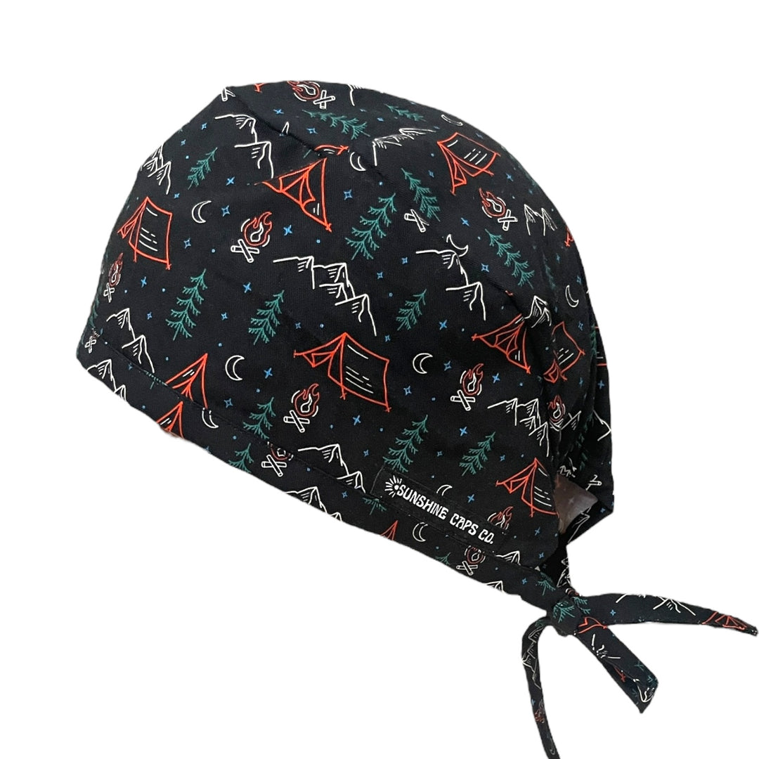 camping Men's Scrub Cap Surgical Hat, by Sunshine Caps Co