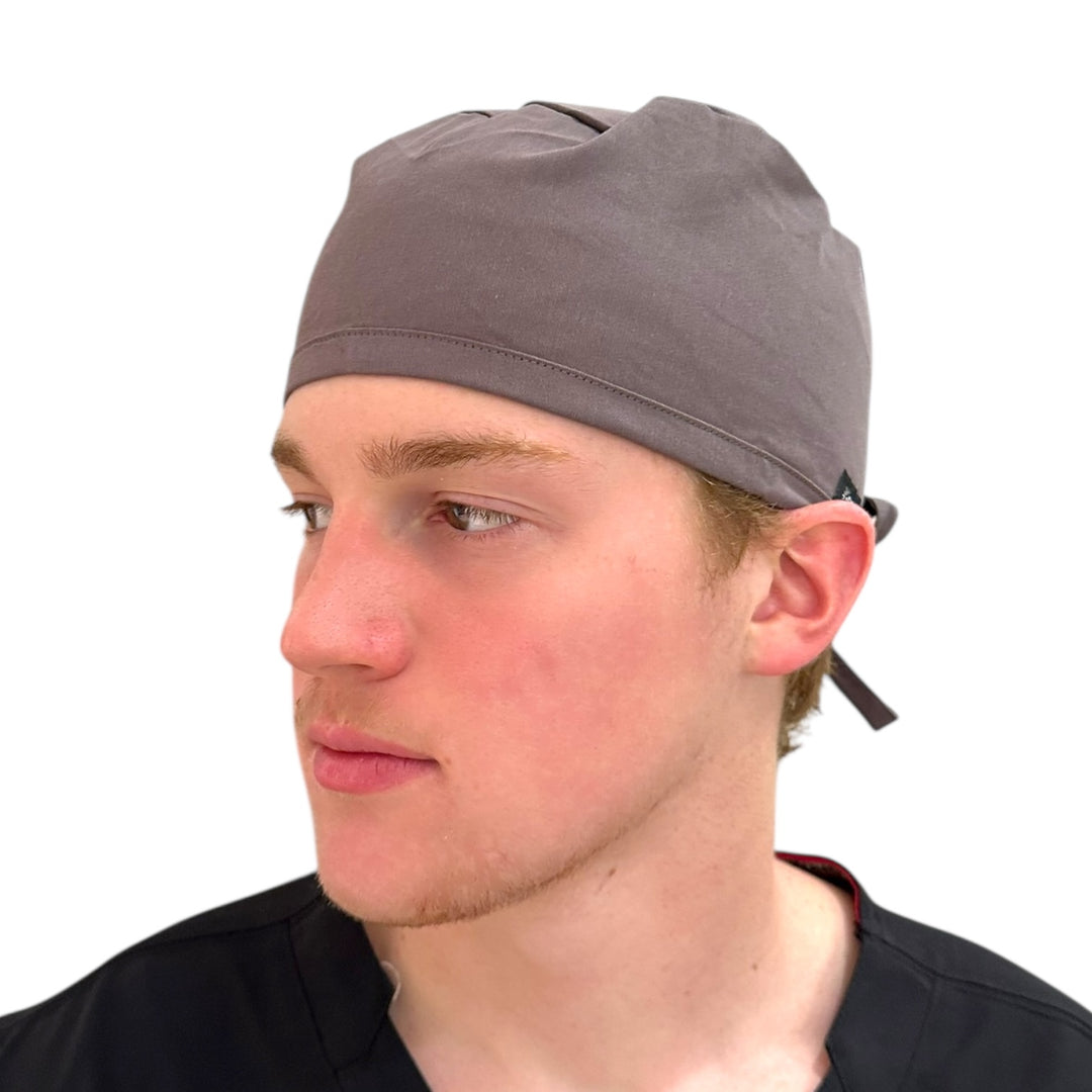 Steel Gray Solid- Classic/Men's Scrub Cap