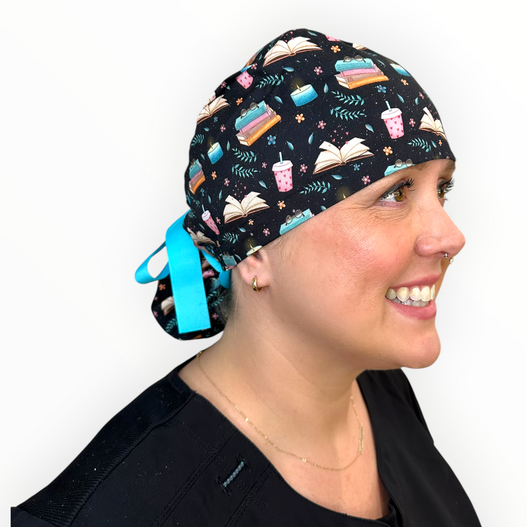 Cozy Nights- Ponytail Scrub Cap
