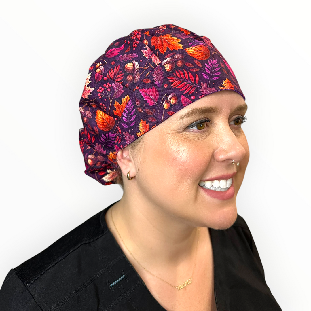 Autumn Amethyst- Bouffant Scrub Cap