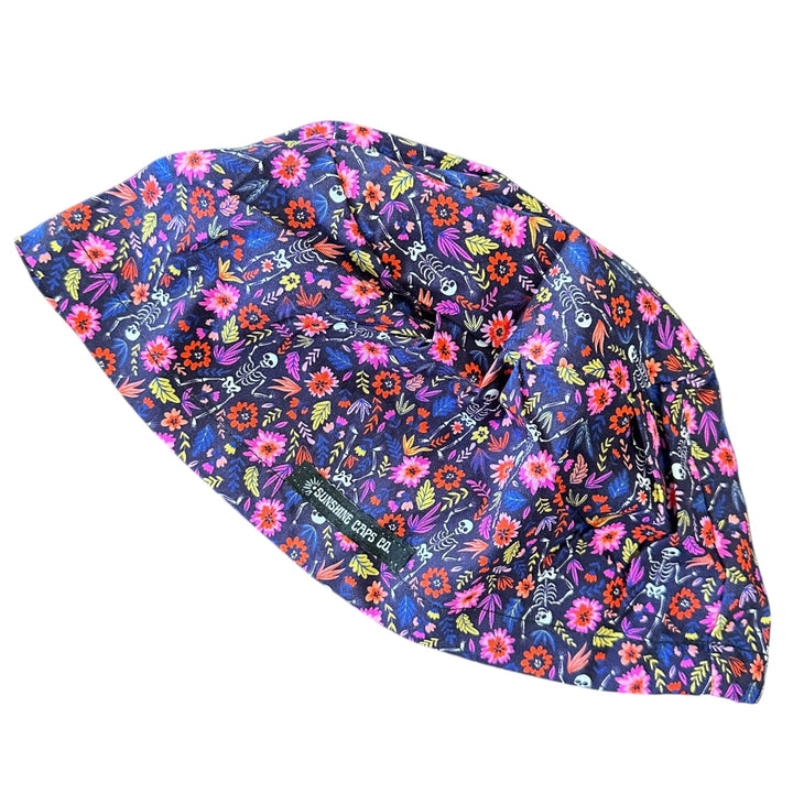 Skeletons in Bloom- Euro Scrub Cap