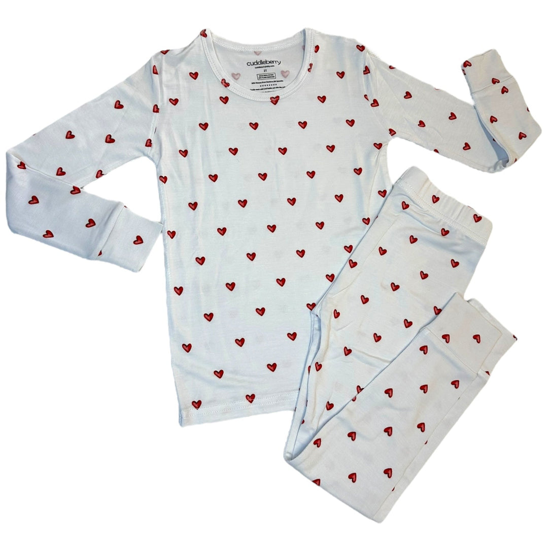 Simple Love Valentine Long Sleeve Two-Piece PJ's
