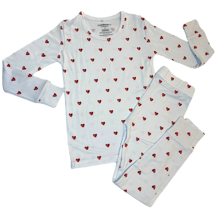 Simple Love Valentine Long Sleeve Two-Piece PJ's
