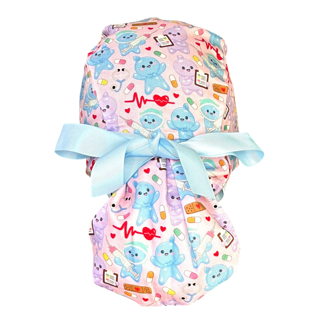 Boo Boo Glove Buddies- Ponytail Scrub Cap
