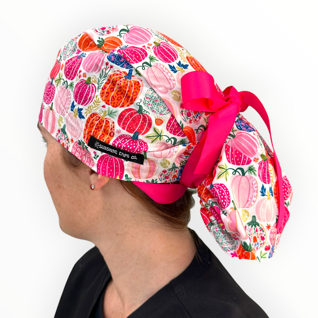 Cutest Pumpkin in the Patch- Ponytail Scrub Cap **PRE-ORDER: Ships by 9/10/26**