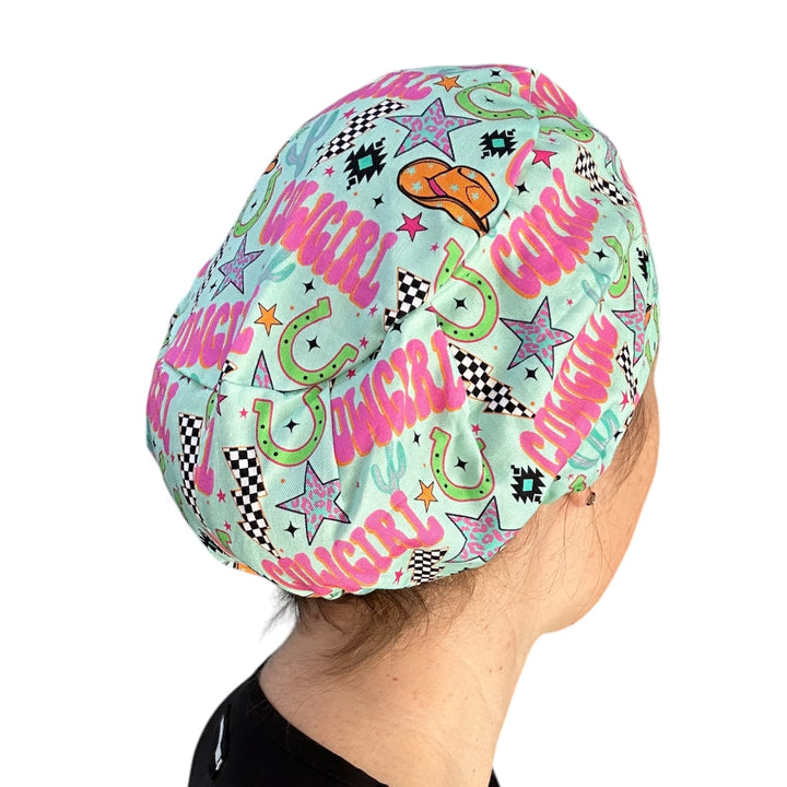 Cowgirl Euro Scrub Cap for Women, by Sunshine Caps Co