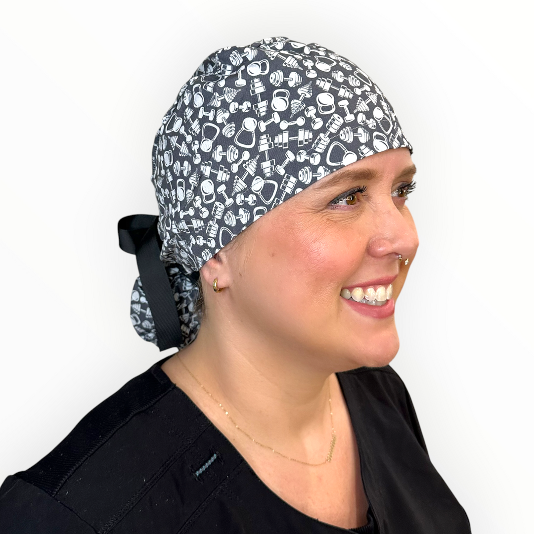 Weightlifting- Ponytail Scrub Cap