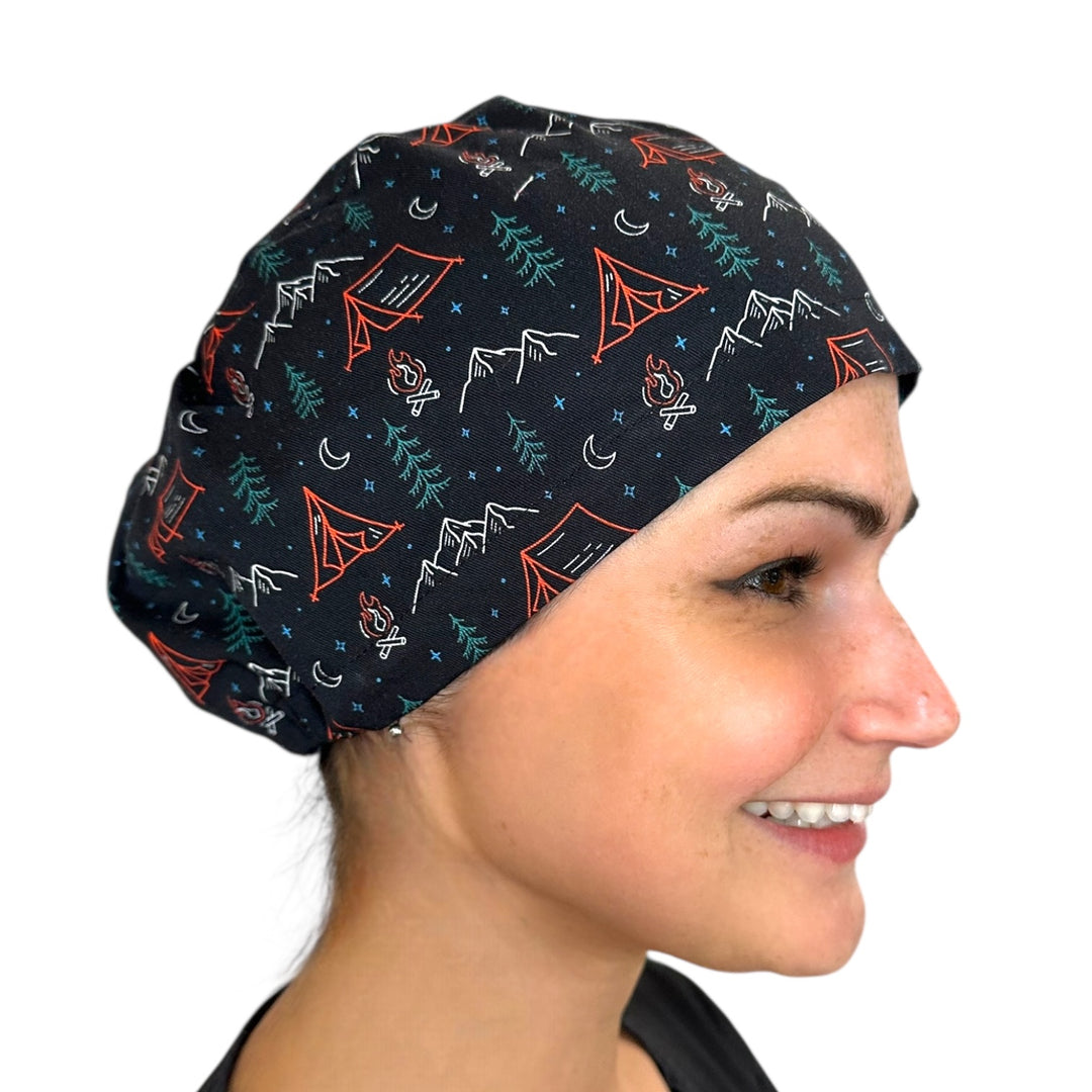 Camping Euro Scrub Cap for Women, by Sunshine Caps Co