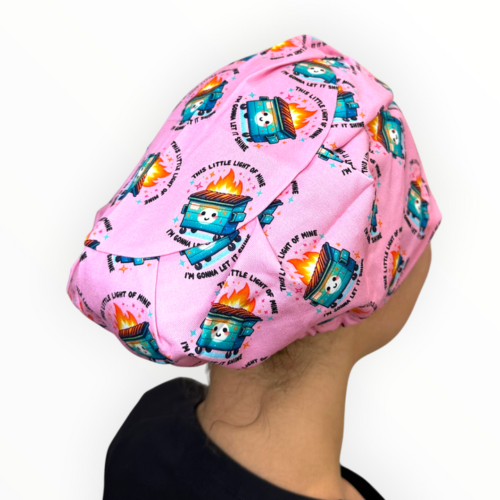 Dumpster Fire- Euro Scrub Cap