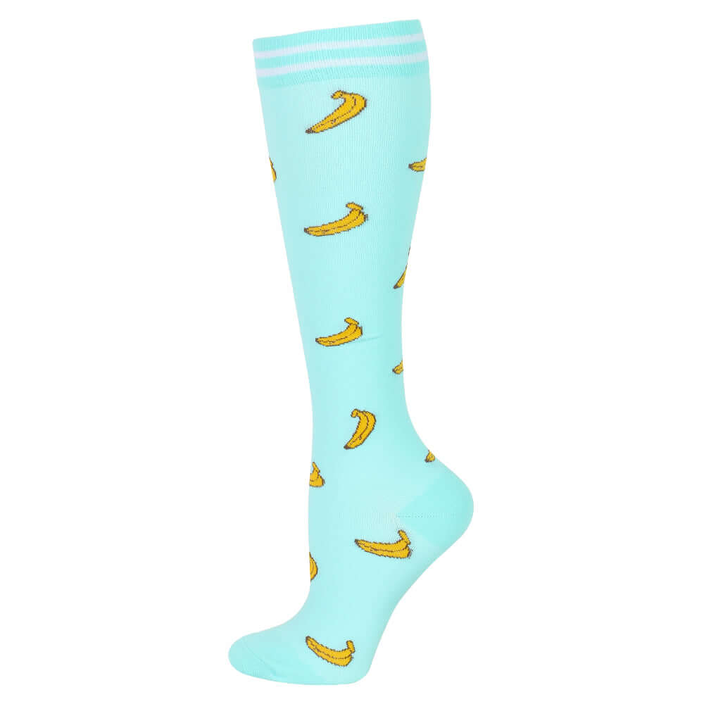Banana Compression socks by Sunshine Caps Co