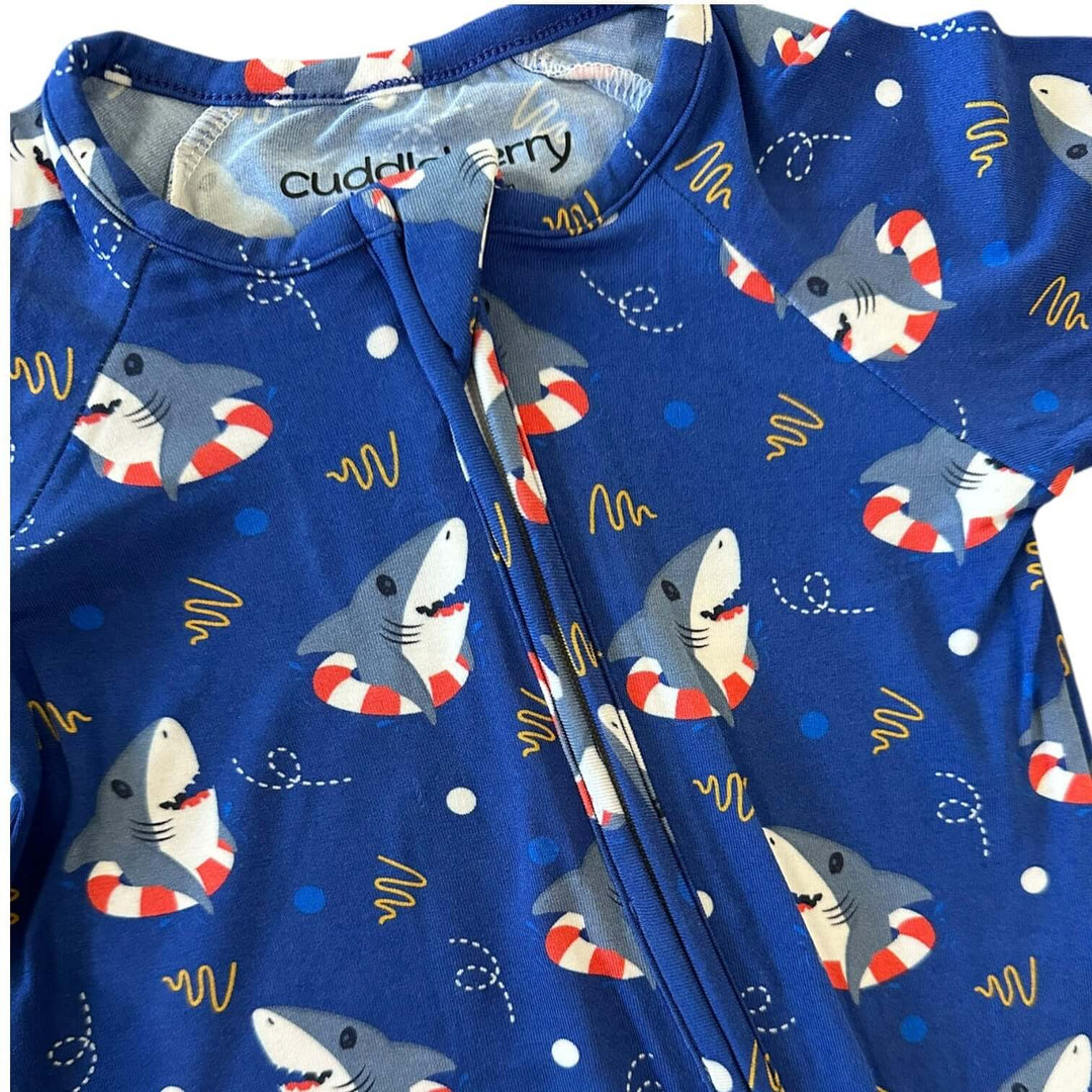 Shark Floatie Bamboo Zipper Sleeper