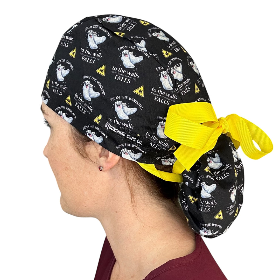 Fall Risk- Ponytail Scrub Cap