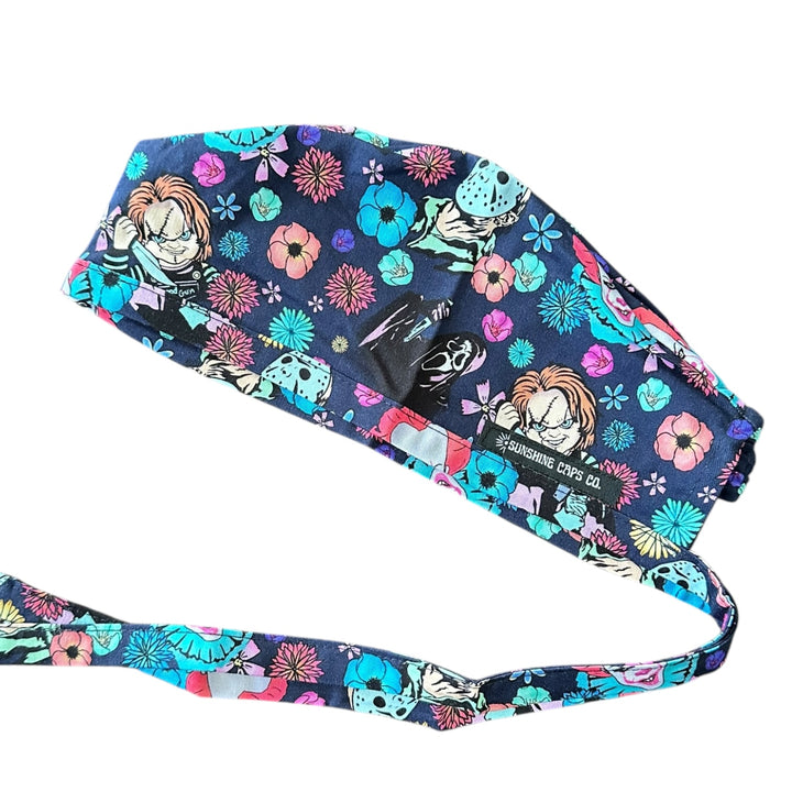 Horror Floral- Classic/Men's Scrub Cap