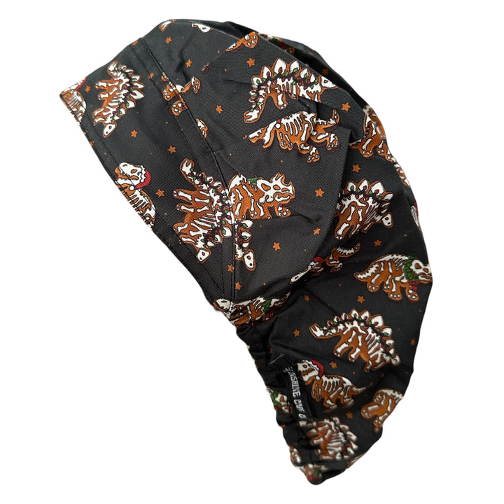 Gingerbread Dinos- Bouffant Scrub Cap **PRE-ORDER: Ships by 9/25/26**