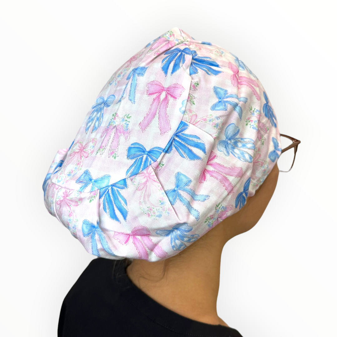 Pretty Little Bows- Euro Scrub Cap