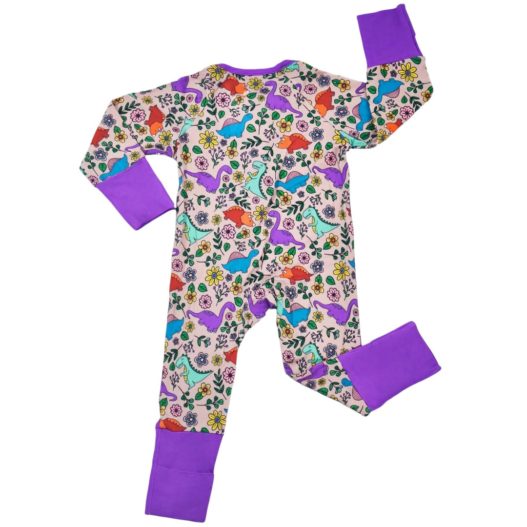 Dino Floral Zipper Sleeper