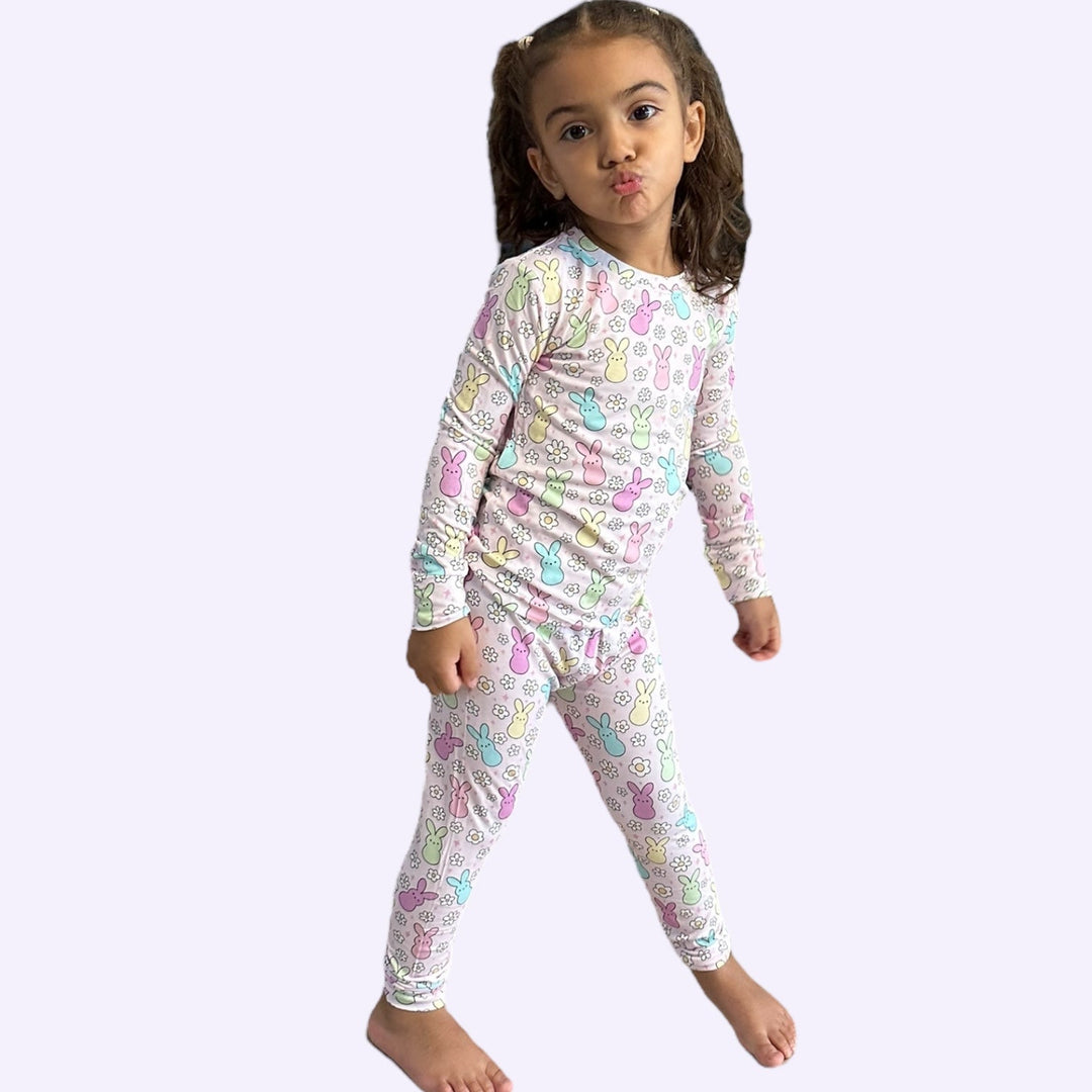 Easter Bunny Long Sleeve Two-Piece PJ's