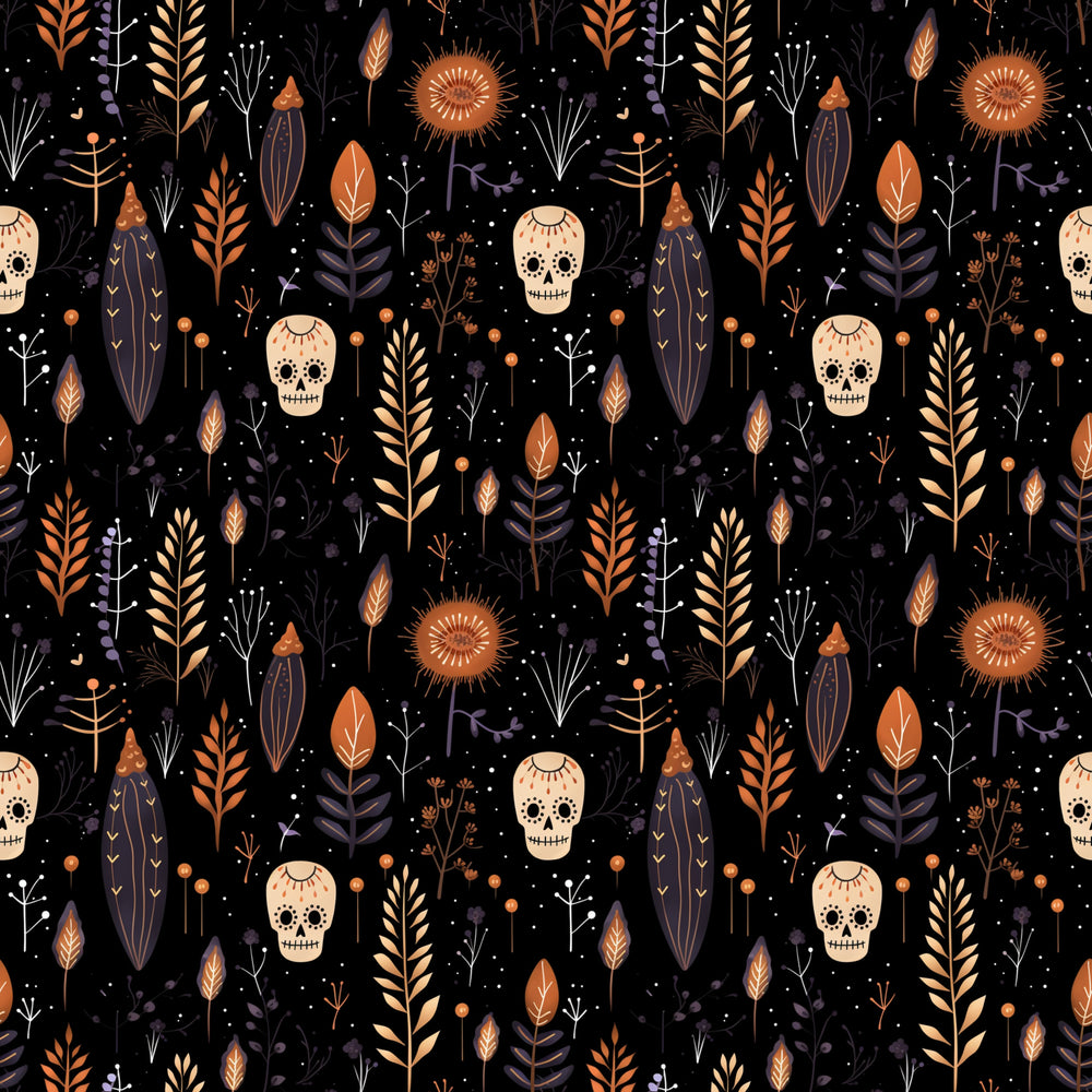 Boho Skulls Halloween Ponytail Scrub Cap for Women, By Sunshine Caps Co.