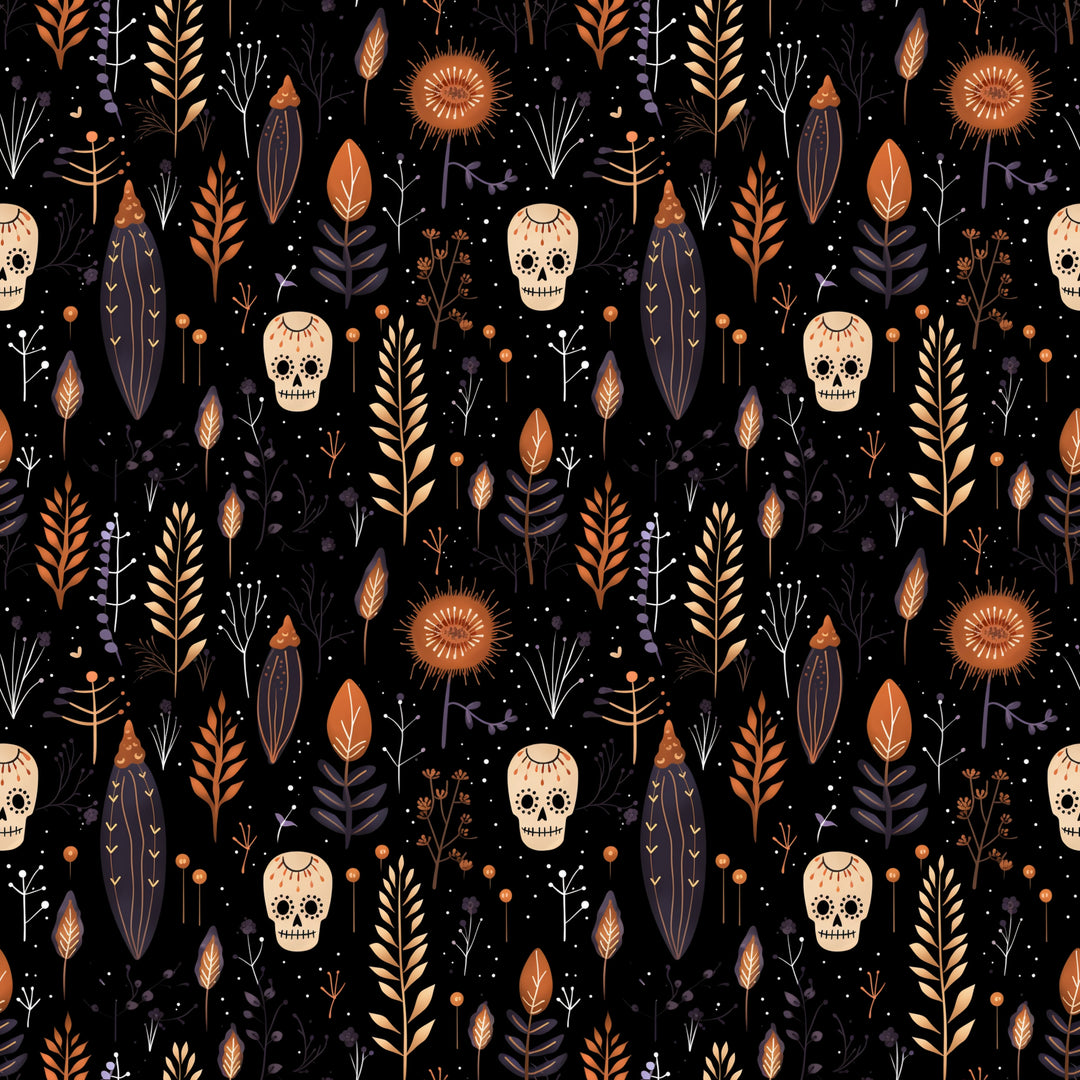 Boho Skulls Halloween Ponytail Scrub Cap for Women, By Sunshine Caps Co.