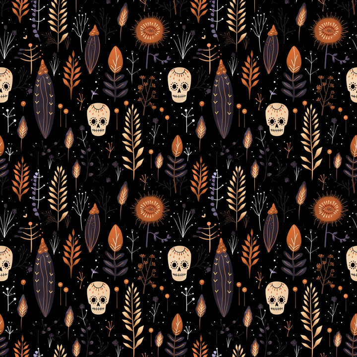 Boho Skulls Halloween Ponytail Scrub Cap for Women, By Sunshine Caps Co.