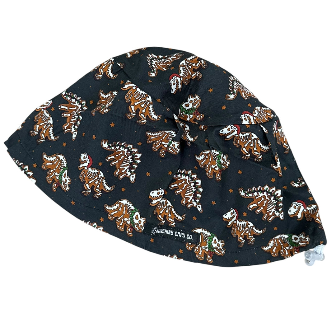 Gingerbread Dinos- Euro Scrub Cap