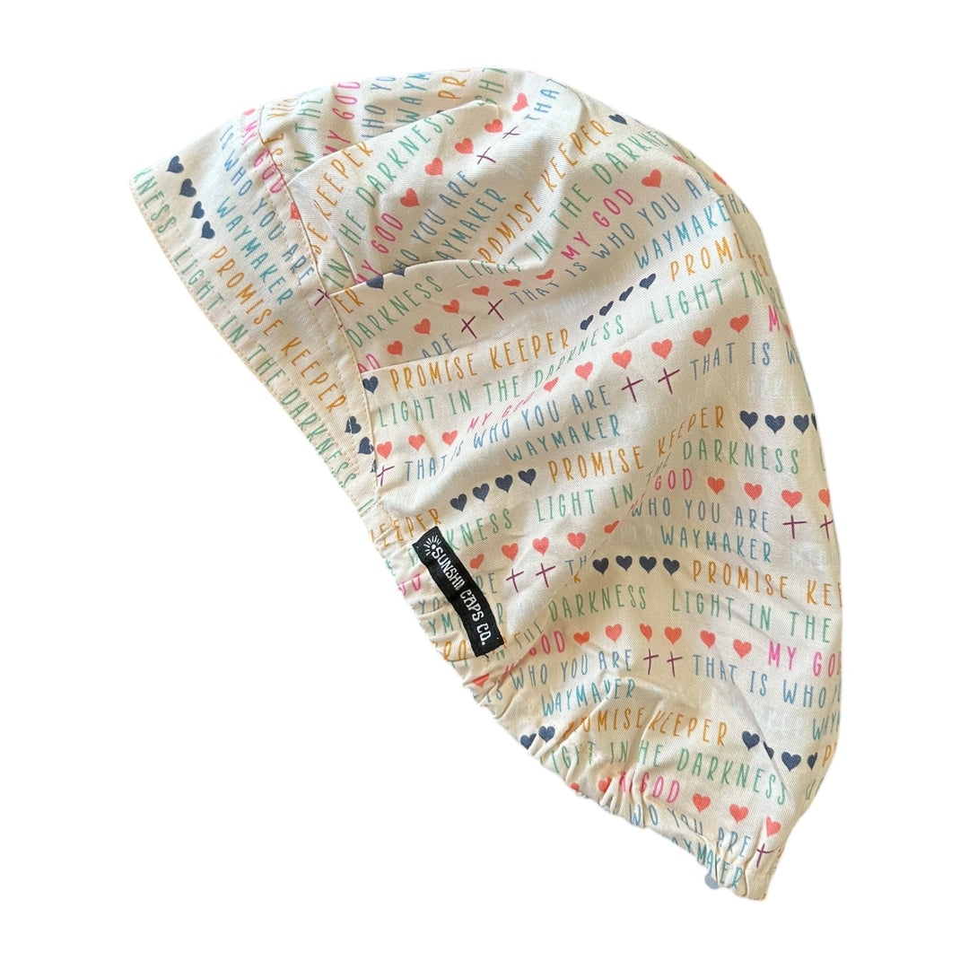 My God- Bouffant Scrub Cap