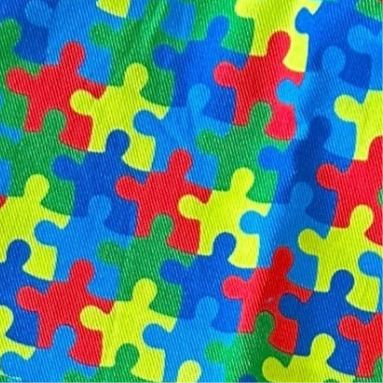 Autism Awareness- Ponytail Scrub Cap