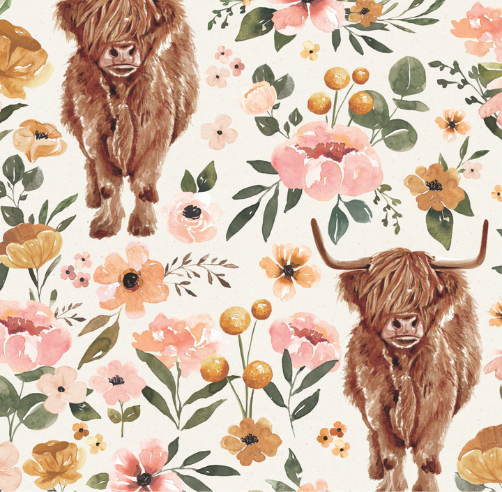 Highland Cow- Bouffant Scrub Cap