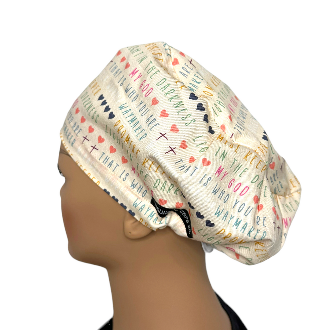 God Waymaker Euro Scrub Cap for Women, by Sunshine Caps Co