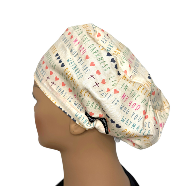 God Waymaker Euro Scrub Cap for Women, by Sunshine Caps Co