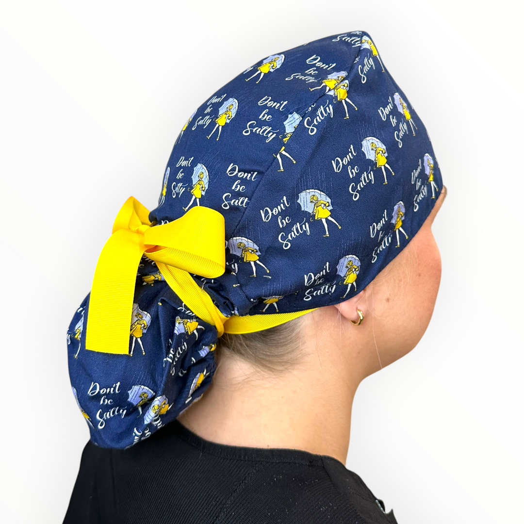 Don't Be Salty- Ponytail Scrub Cap