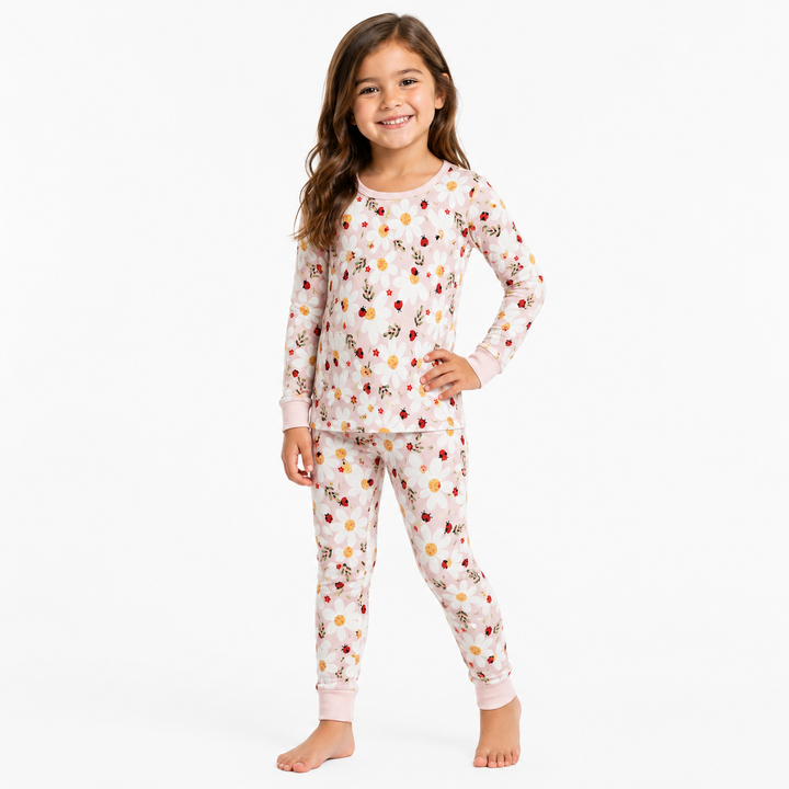 Ladybug & Daisy Long Sleeve Two-Piece PJ's