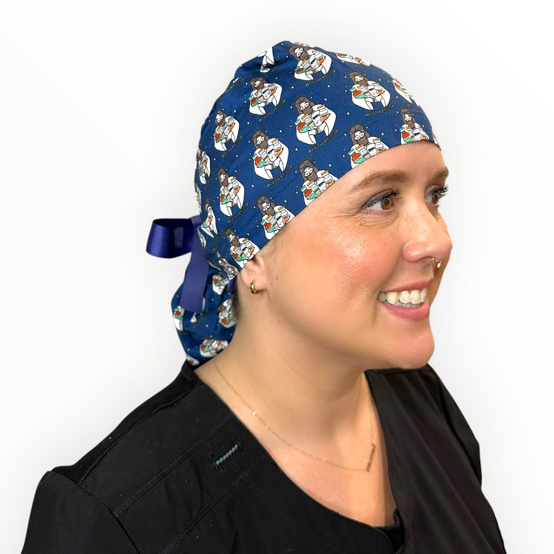 Fifth Pressor- Ponytail Scrub Cap