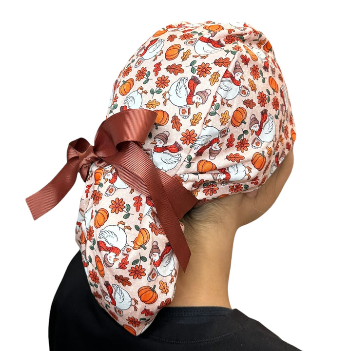 Autumn Goose- Ponytail Scrub Cap