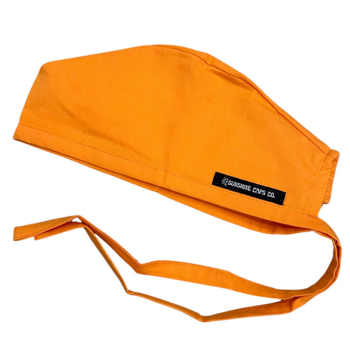 Orange Solid- Classic/Men's Scrub Cap