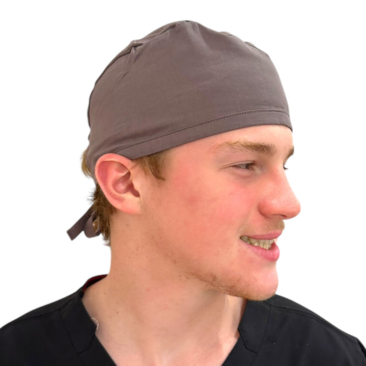 Steel Gray Solid- Classic/Men's Scrub Cap