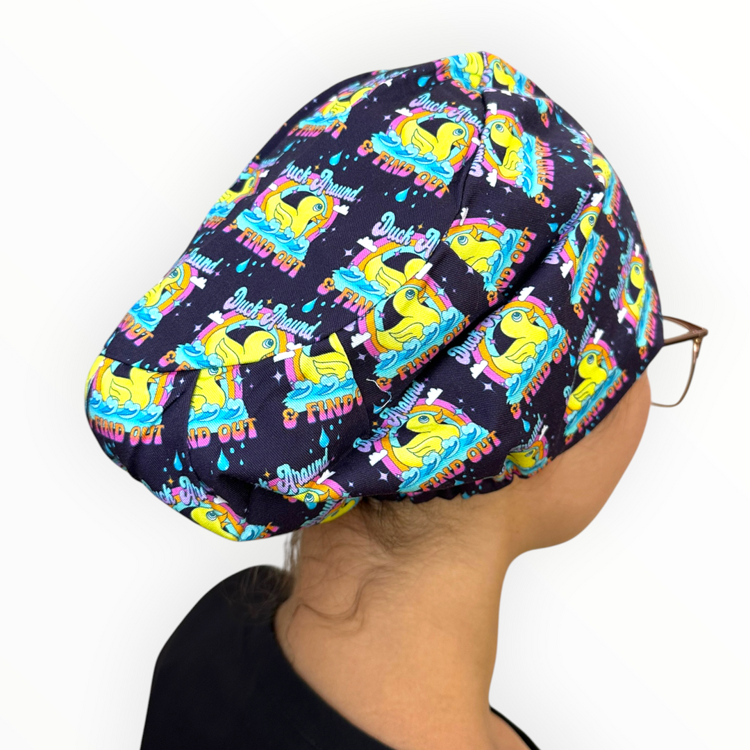 Duck Around & Find Out- Euro Scrub Cap