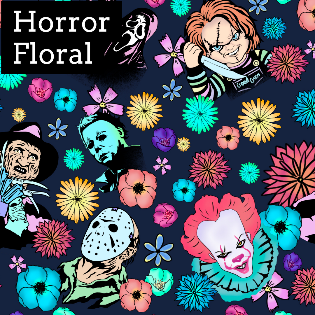 Horror Floral- Classic/Men's Scrub Cap