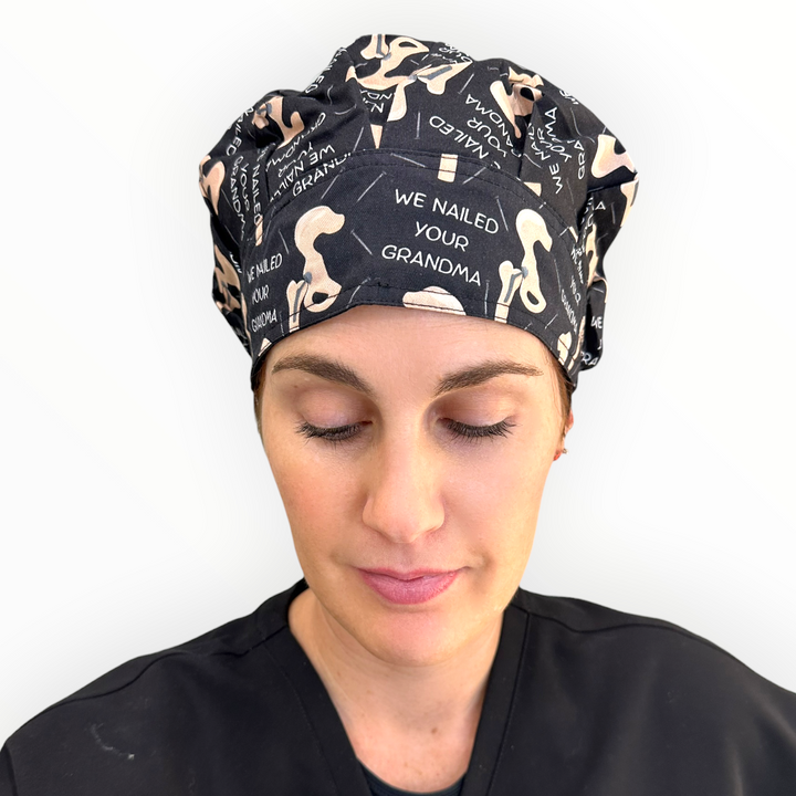 Nailed Your Grandma- Bouffant Scrub Cap