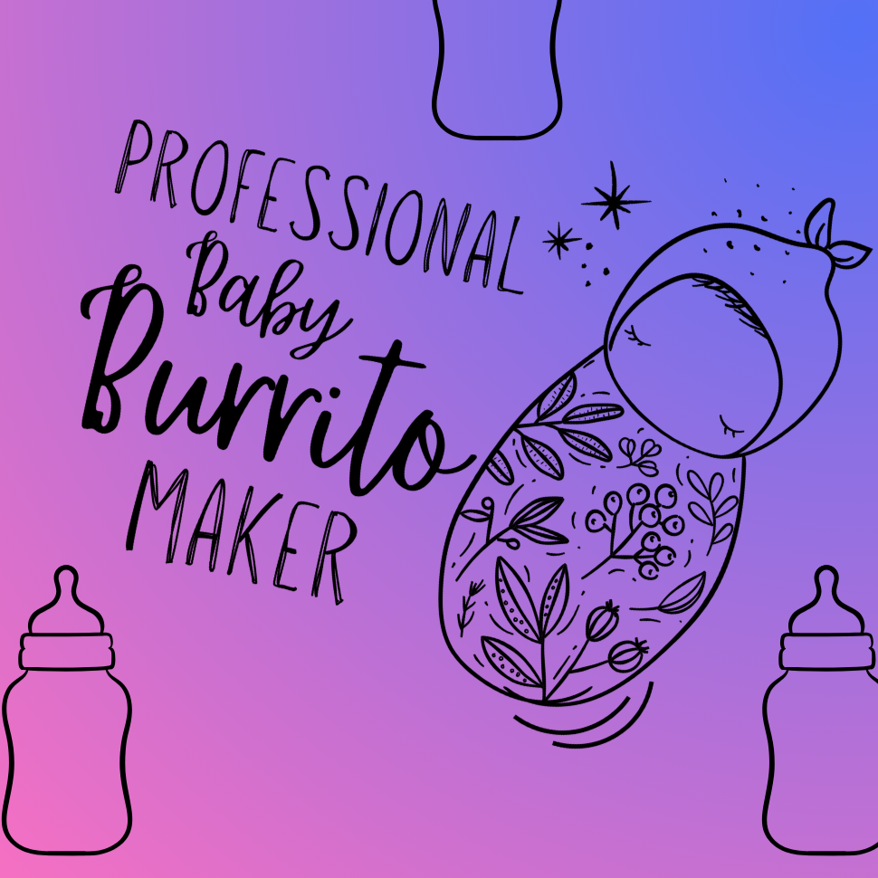 Burrito Maker labor and delivery Ponytail Scrub Cap for Women, By Sunshine Caps Co.