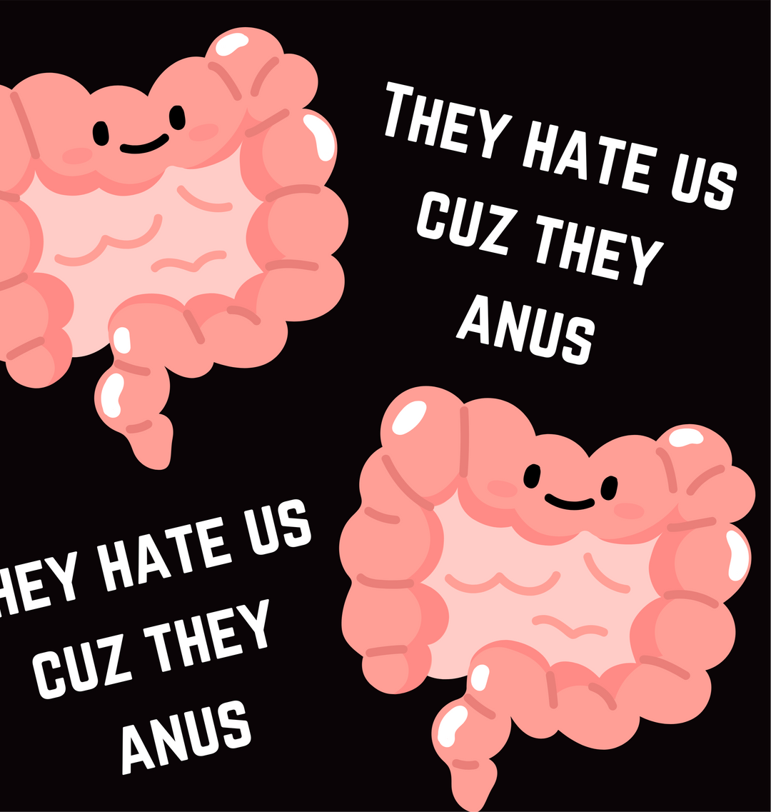Hate Us Cuz They Anus Black- Classic/Men's Scrub Cap