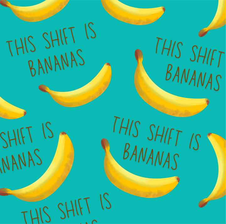 Shift is Bananas- Ponytail Scrub Cap