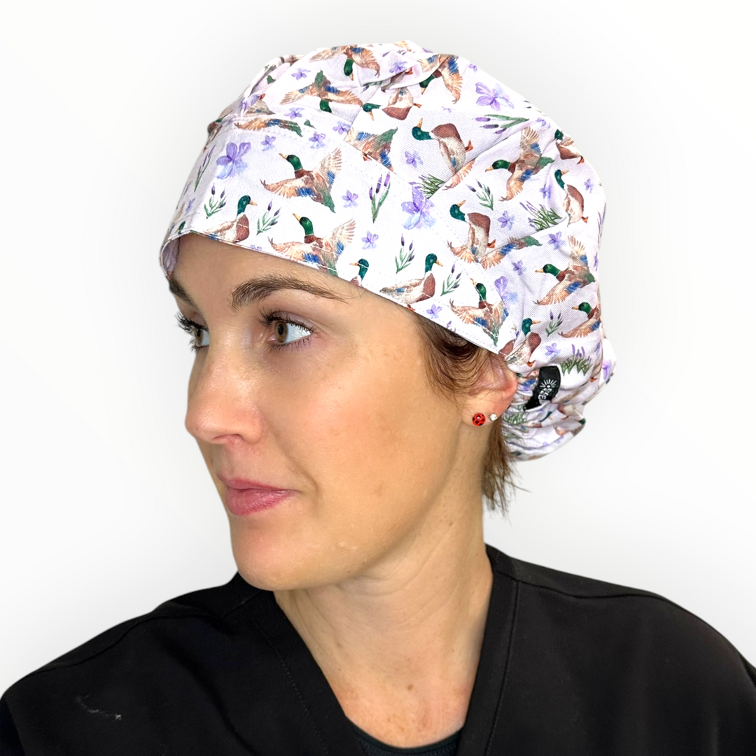 Mallard Meadow- Bouffant Scrub Cap