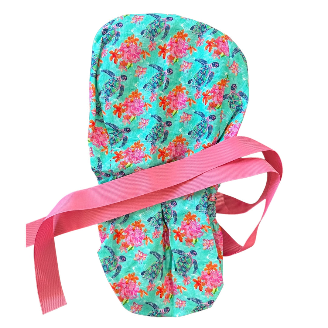 Sea turtles Ponytail Scrub Cap for Women, By Sunshine Caps Co.